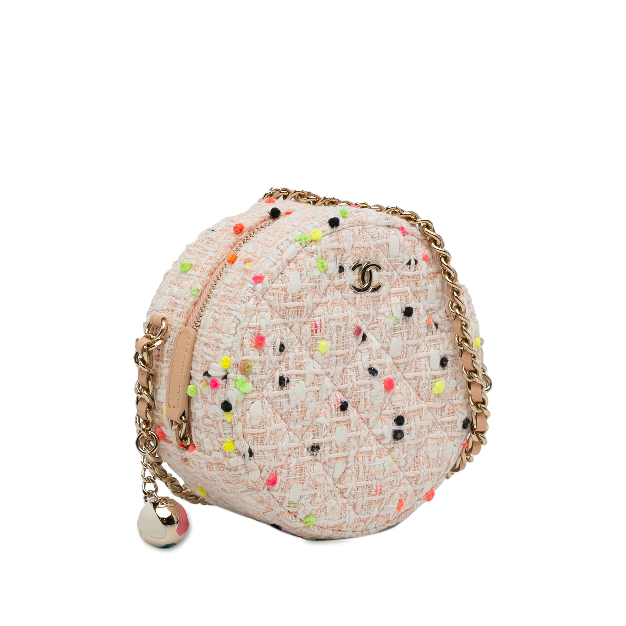 CC Round Tweed Crossbody Bag_1