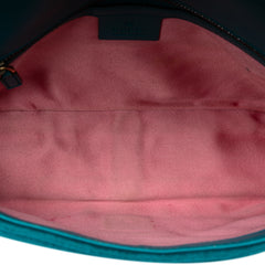 Medium GG Marmont Matelasse Velvet Shoulder Bag