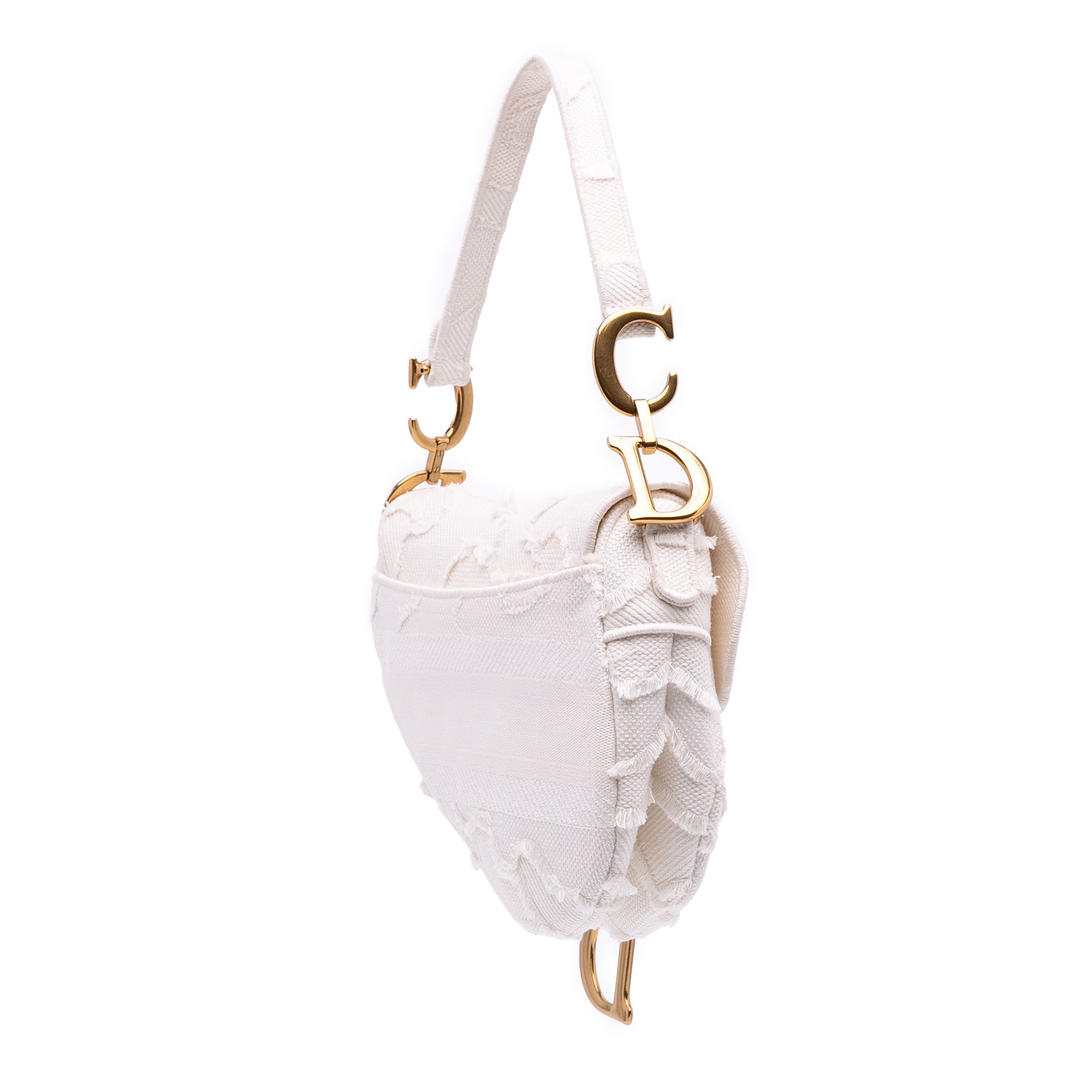 Mini Canvas Embroidered Camouflage Saddle Bag