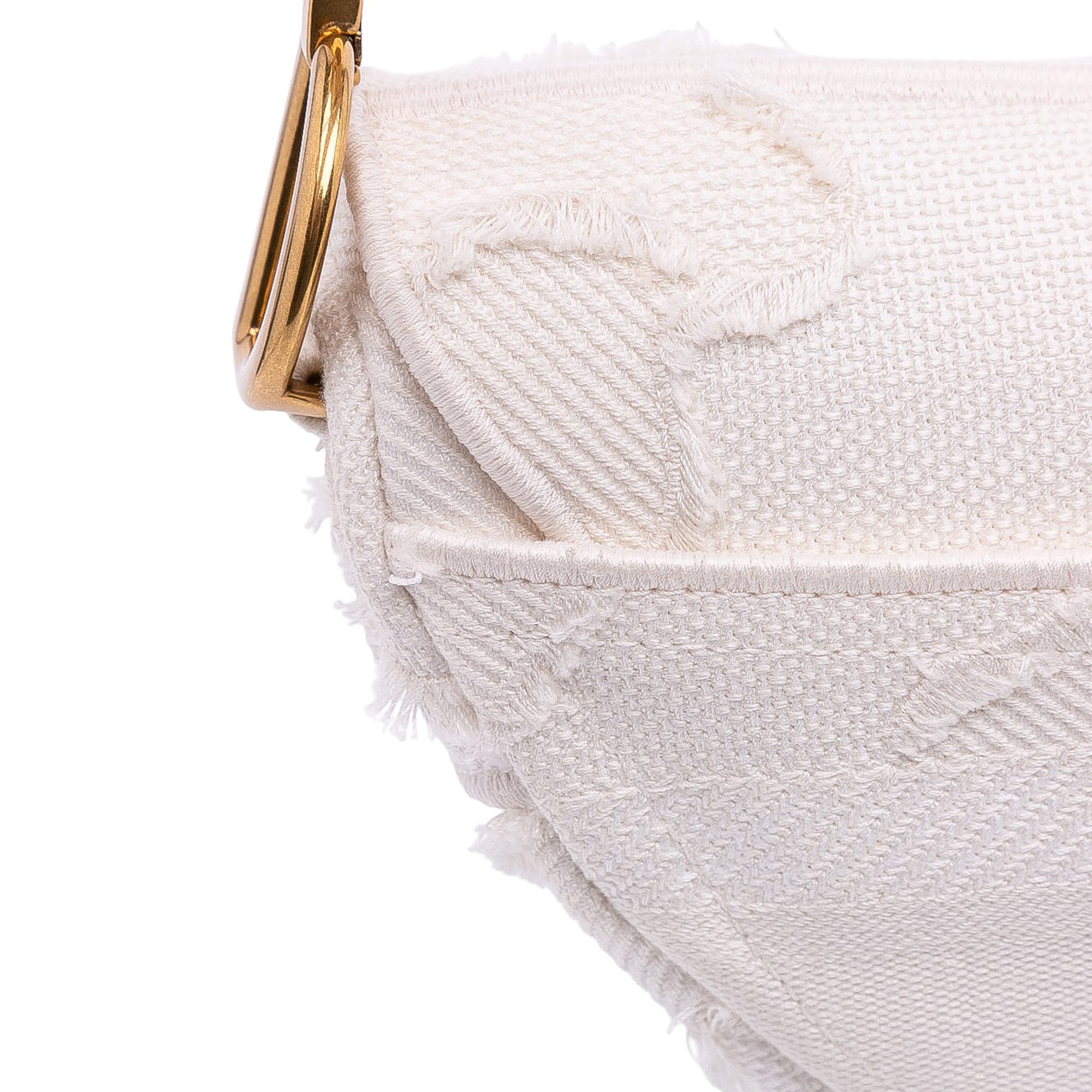 Mini Canvas Embroidered Camouflage Saddle Bag