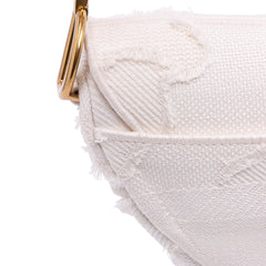 Mini Canvas Embroidered Camouflage Saddle Bag