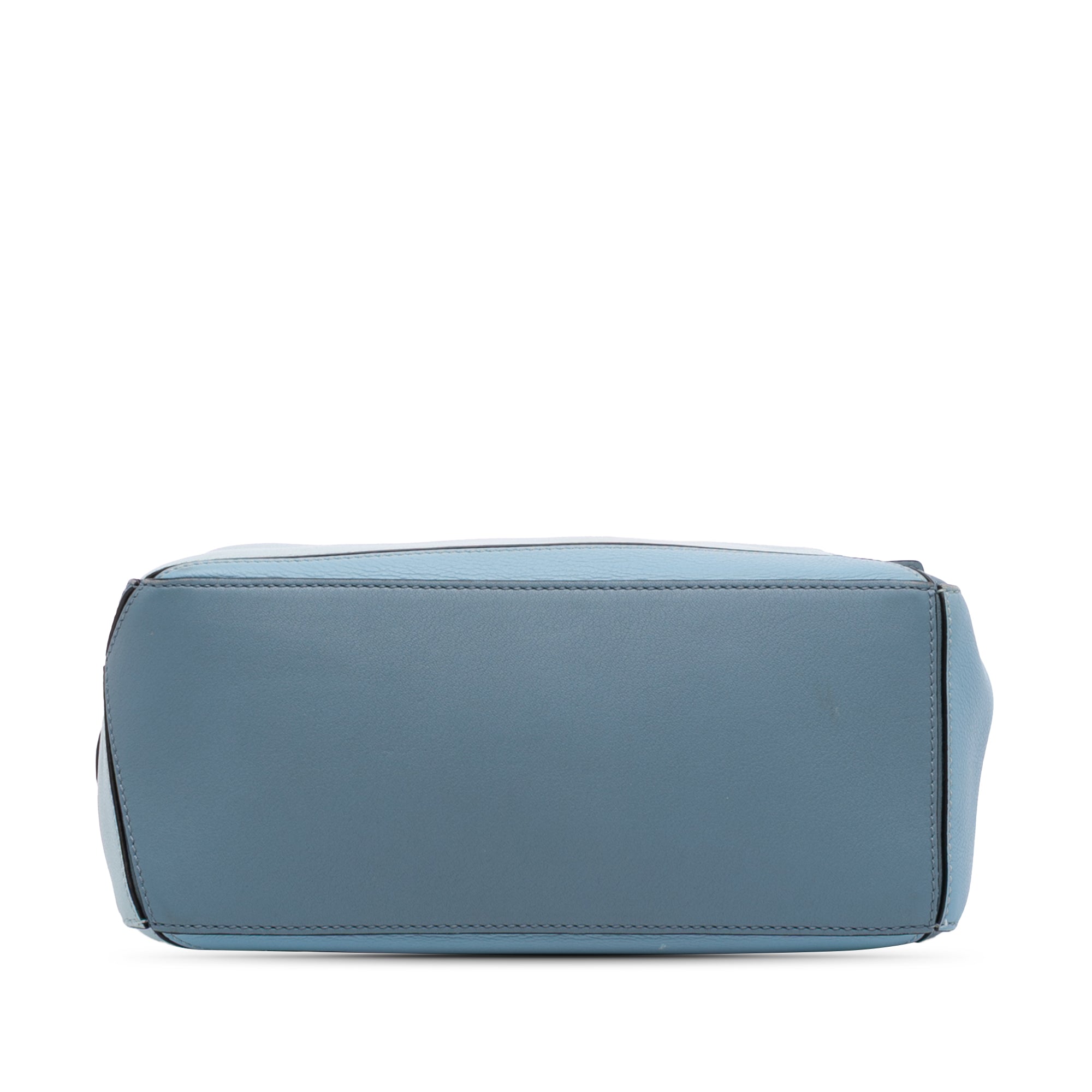 Small Tricolor Calfskin Puzzle Satchel