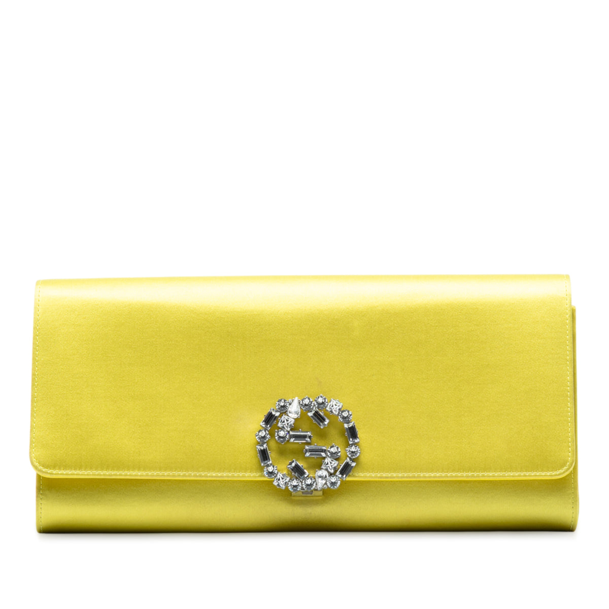 Satin Crystals Broadway Clutch