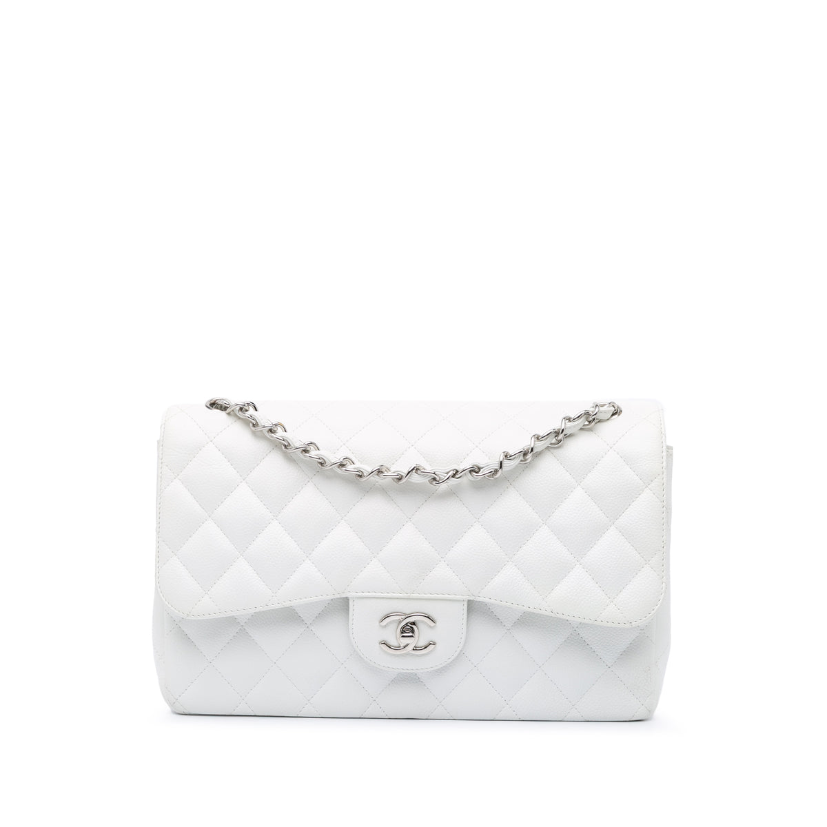 Jumbo Classic Caviar Double Flap
