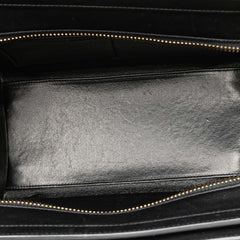 Mini Tricolor Leather Luggage Tote