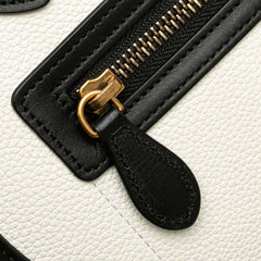 Mini Tricolor Leather Luggage Tote