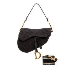 Oblique Canvas Saddle Bag