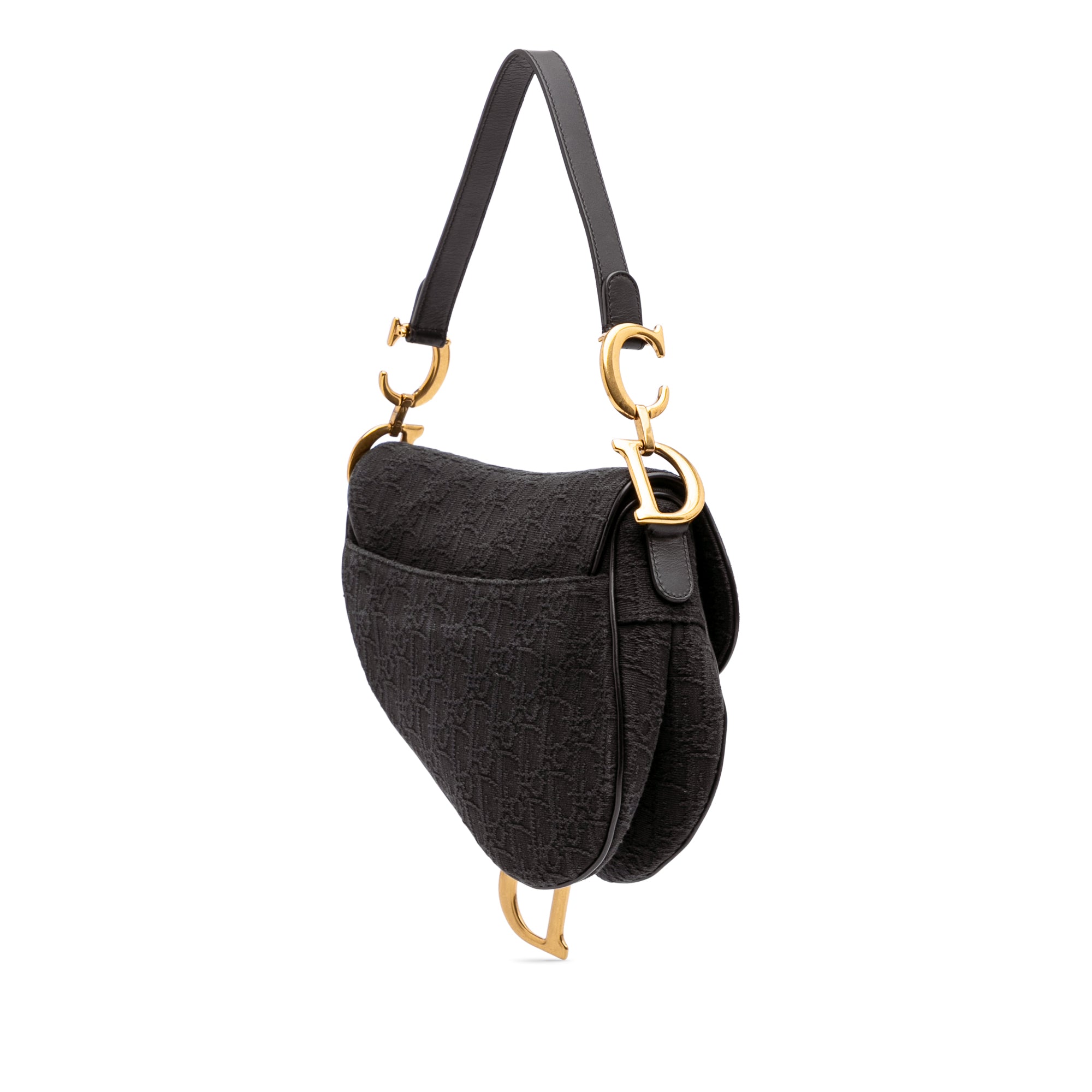 Oblique Canvas Saddle Bag