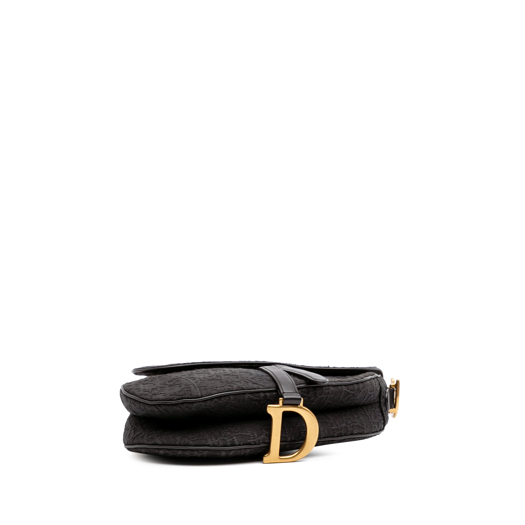 Oblique Canvas Saddle Bag