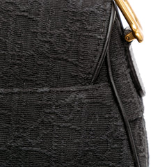 Oblique Canvas Saddle Bag
