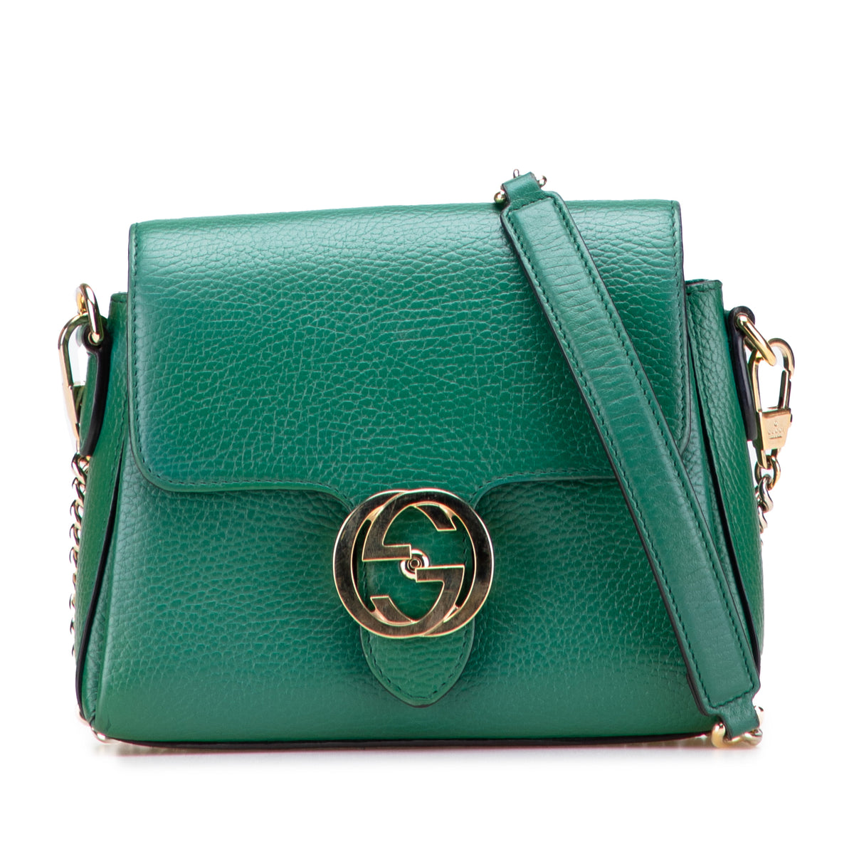 Small Dollar Calfskin Interlocking G Crossbody