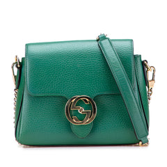 Small Dollar Calfskin Interlocking G Crossbody