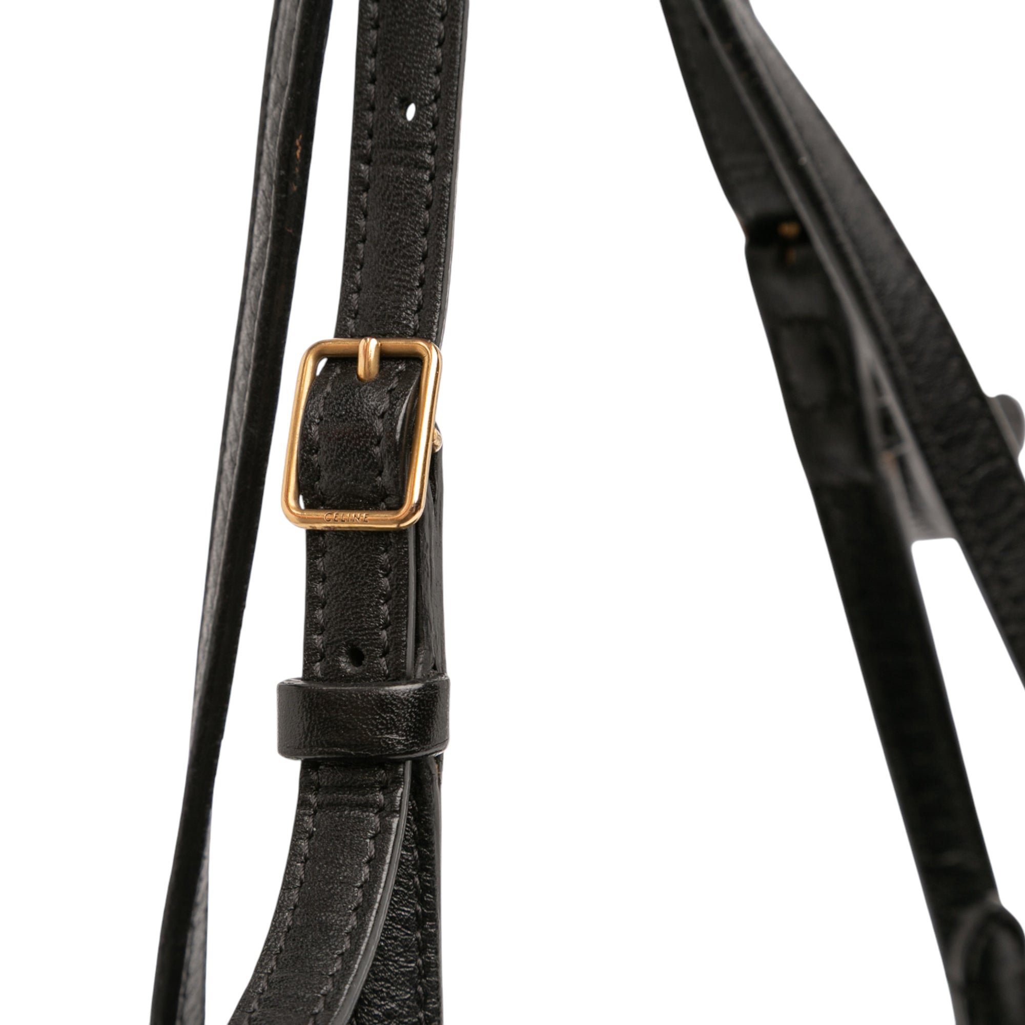 Croc Embossed Leather Curved Shoulder Bag