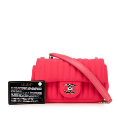 Mini Vertical Quilted Jersey Single Flap