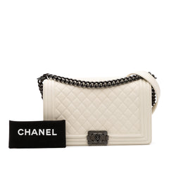 Medium Quilted Lambskin Boy Flap