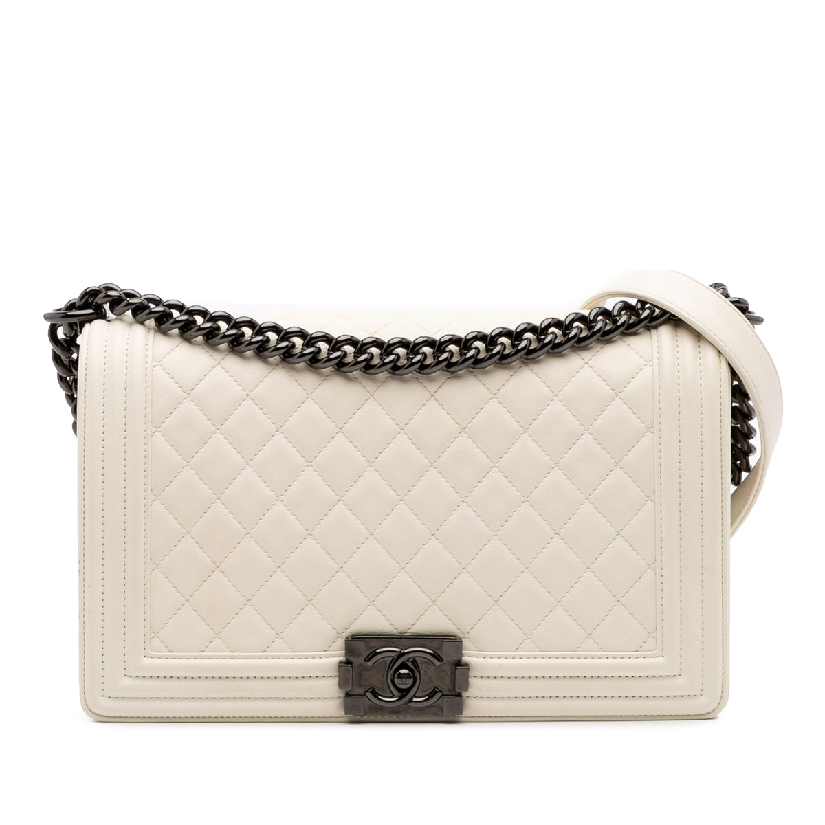 Medium Quilted Lambskin Boy Flap