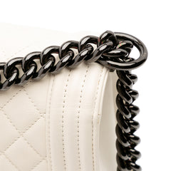 Medium Quilted Lambskin Boy Flap