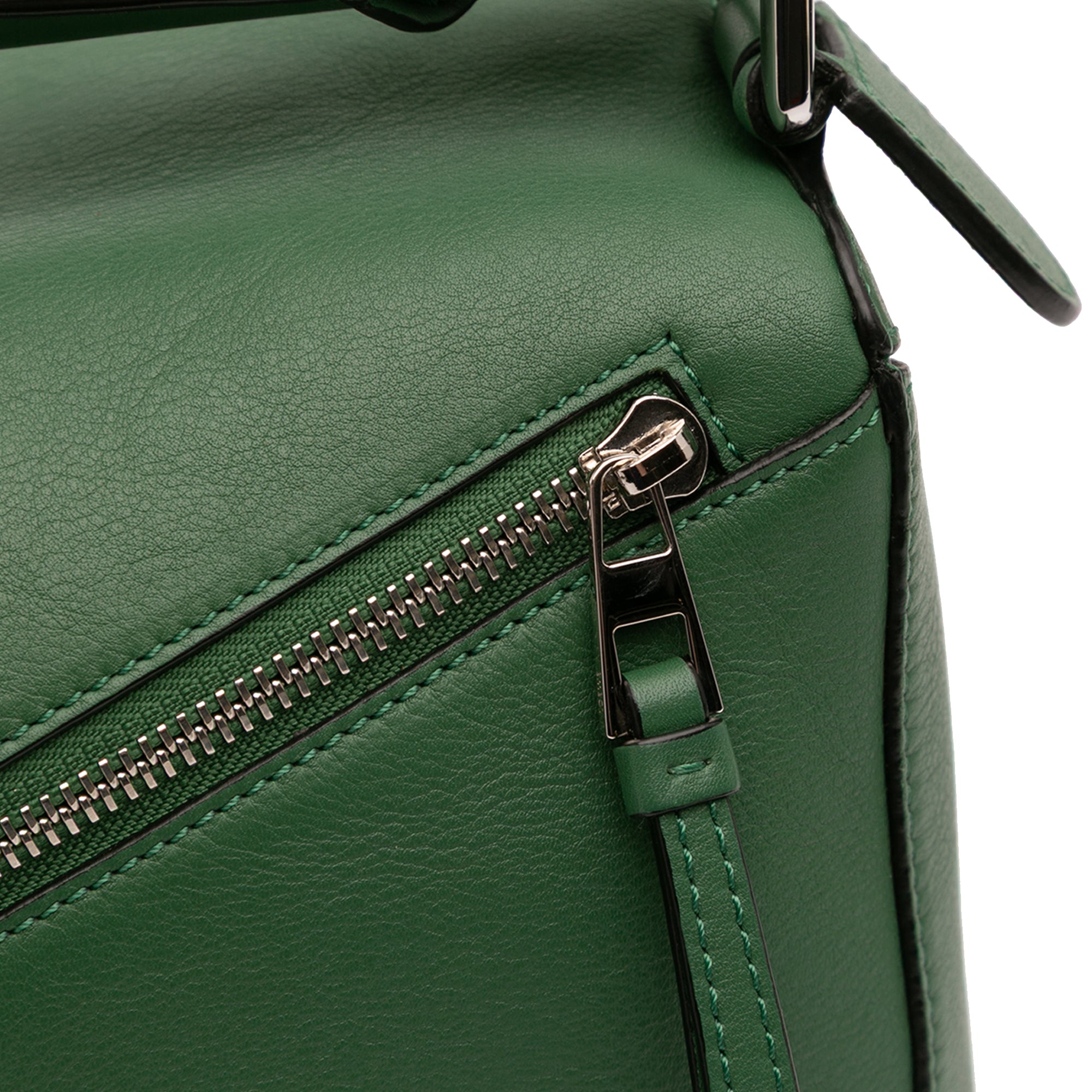 Medium Tricolor Calfskin Puzzle Satchel