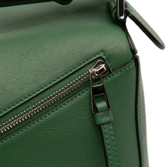 Medium Tricolor Calfskin Puzzle Satchel