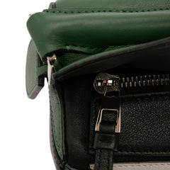 Medium Tricolor Calfskin Puzzle Satchel