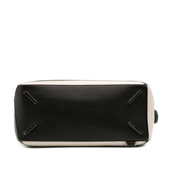 Medium Tricolor Calfskin Puzzle Satchel