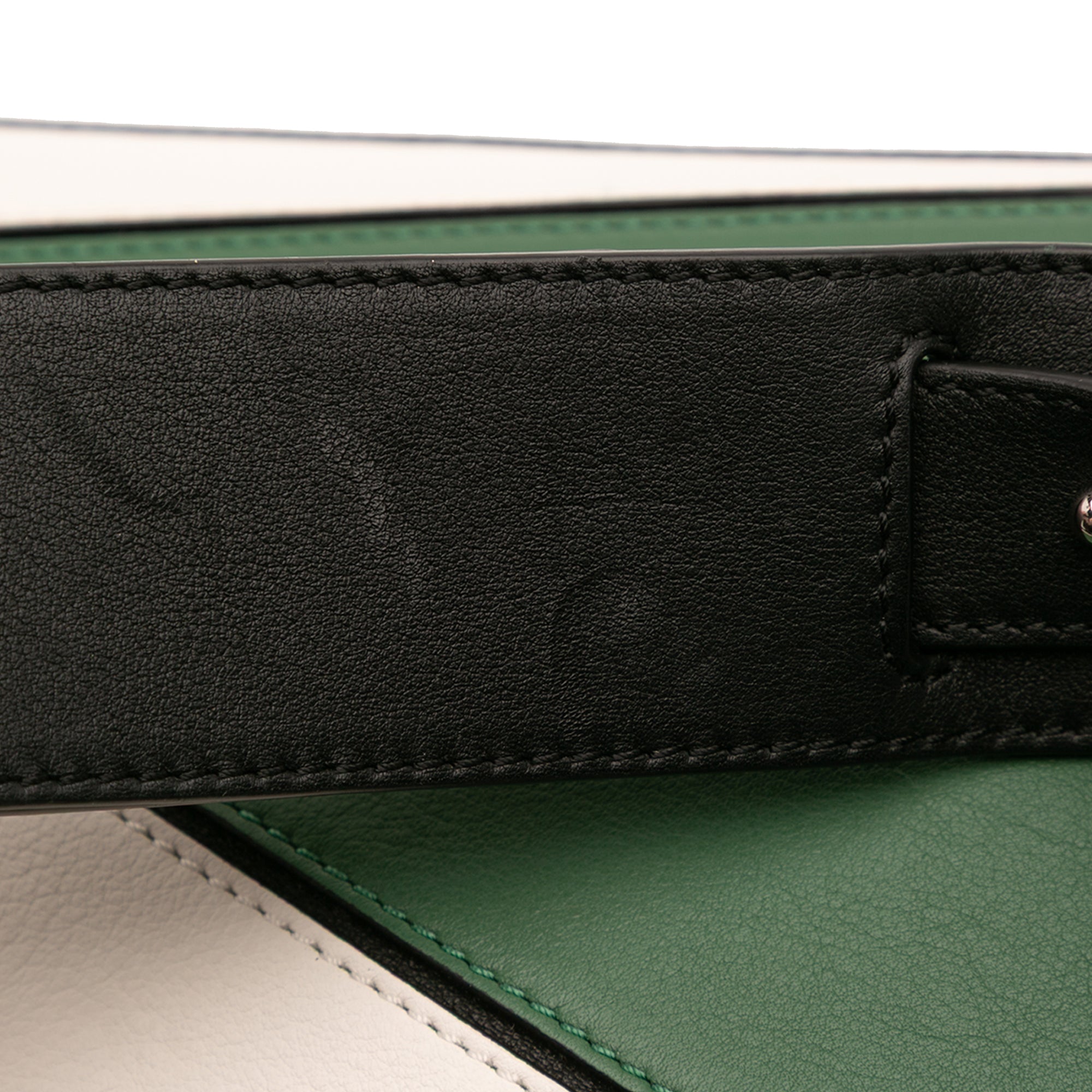 Medium Tricolor Calfskin Puzzle Satchel