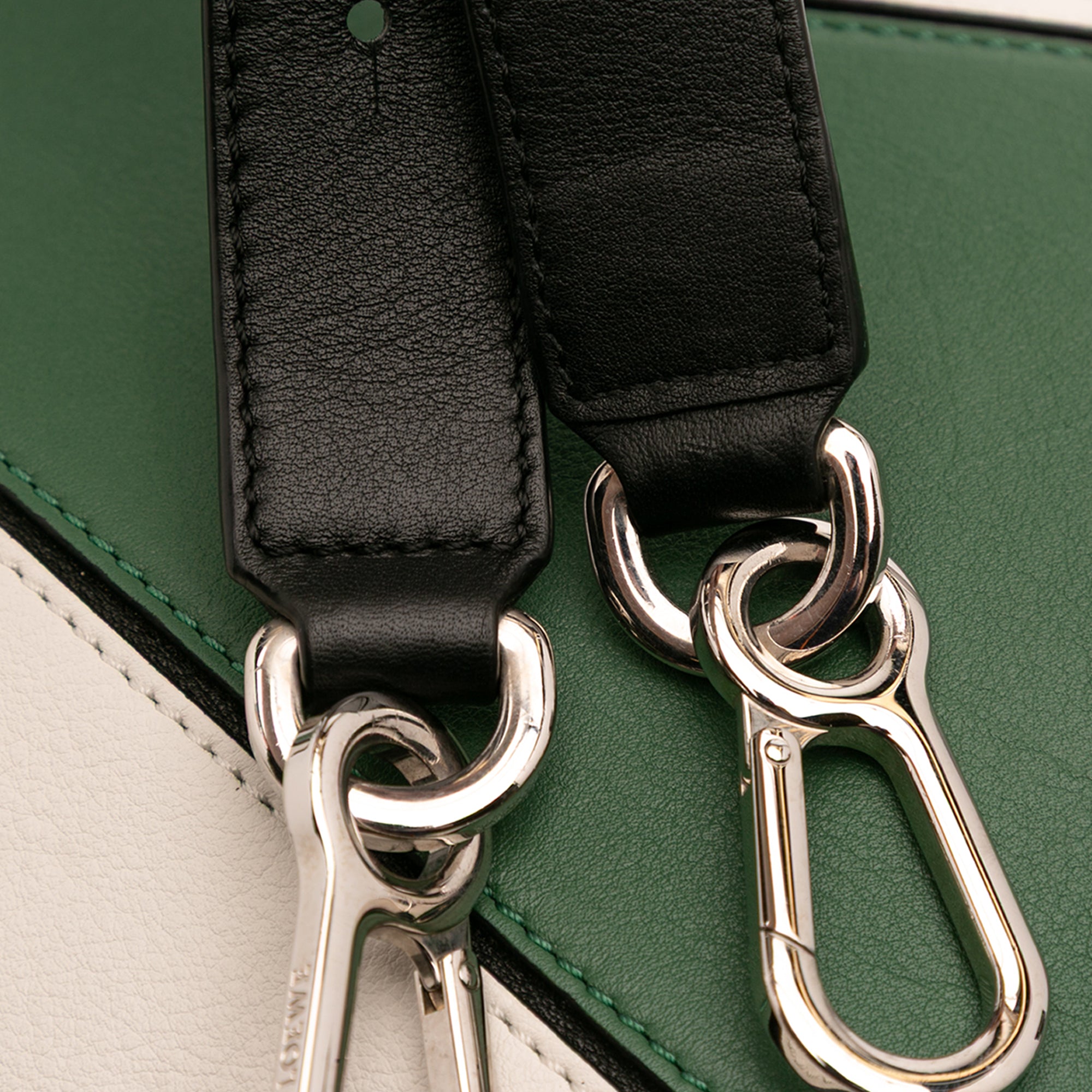 Medium Tricolor Calfskin Puzzle Satchel