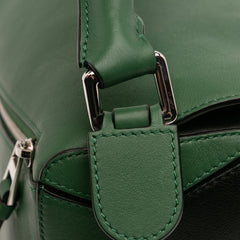 Medium Tricolor Calfskin Puzzle Satchel