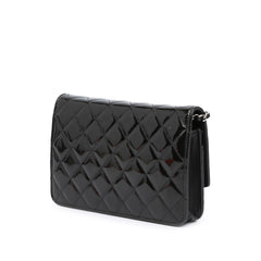 Quilted Patent Brilliant Wallet On Chain