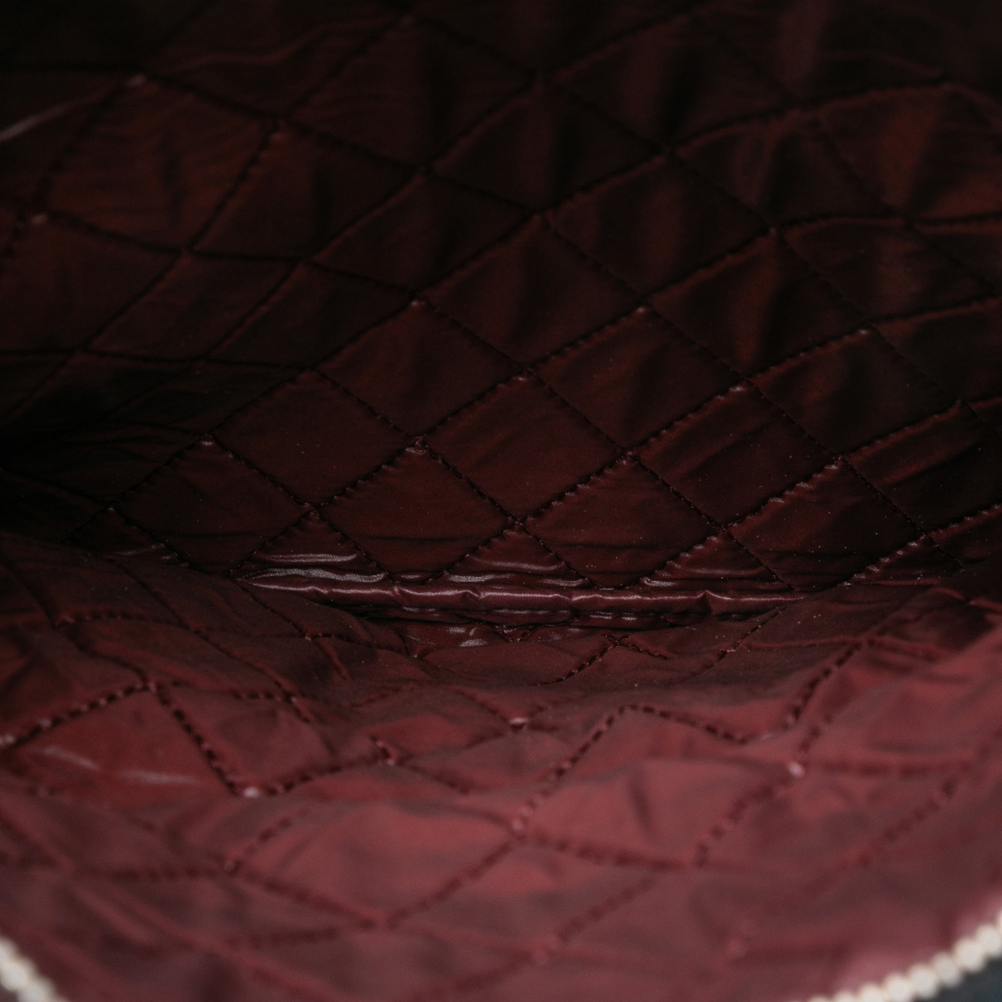 Quilted Lambskin CC Beauty Foldover Clutch