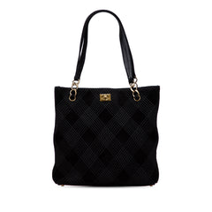 CC Stitched Suede Tote