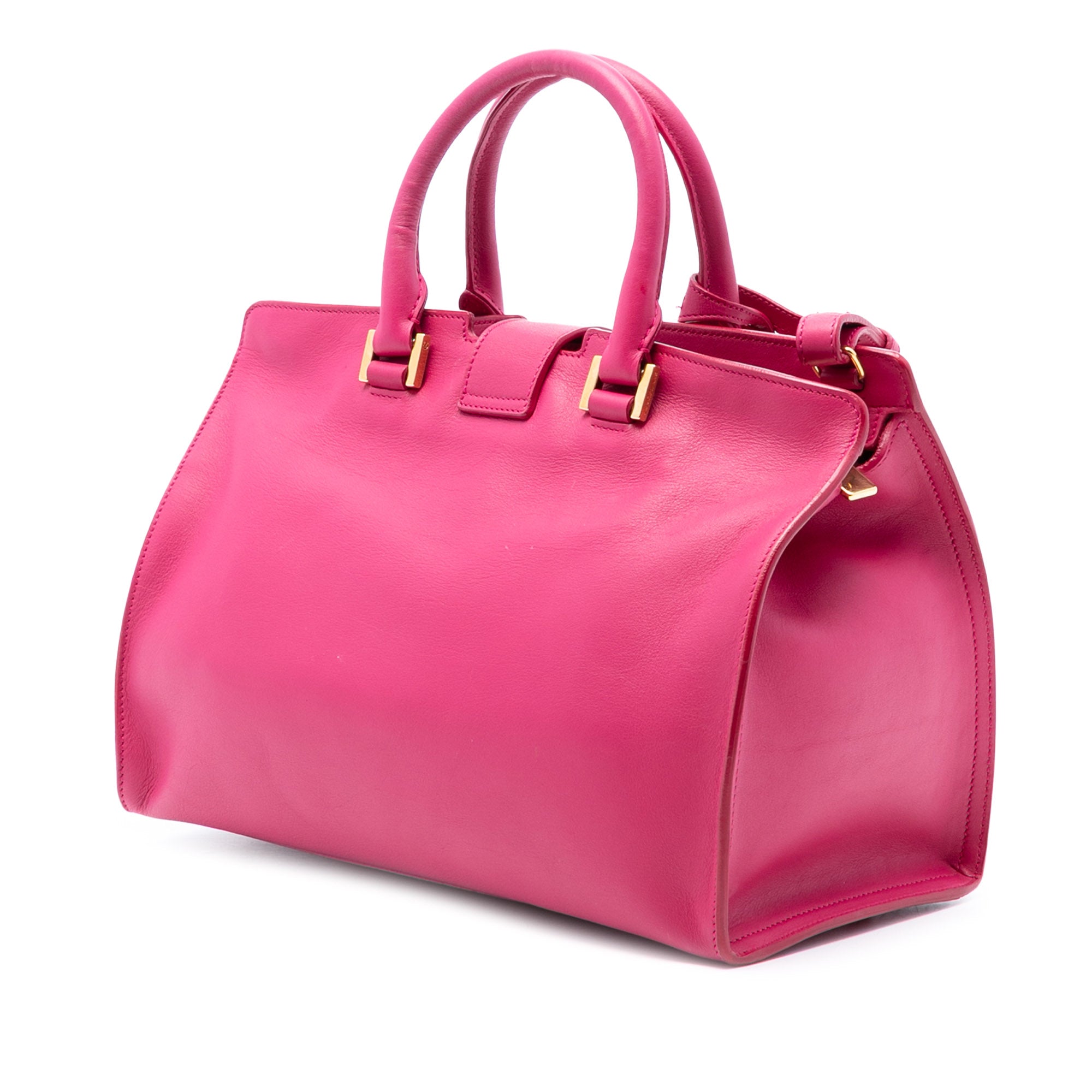 Small Calfskin Cabas Chyc Satchel