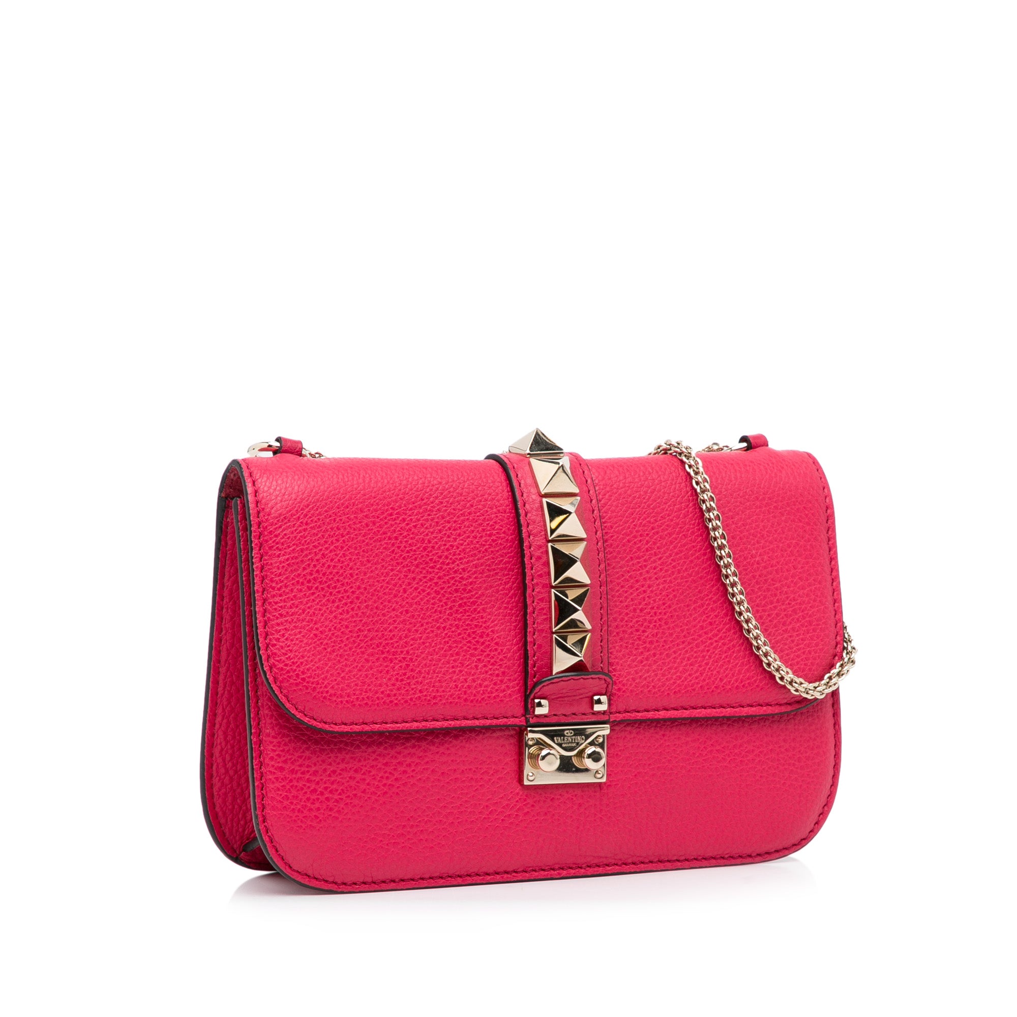 Small Rockstud Glam Lock Shoulder Bag