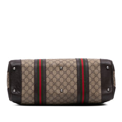 GG Supreme Web Boston Bag
