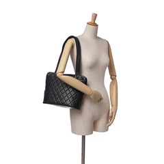 Quilted Caviar Shoulder Bag