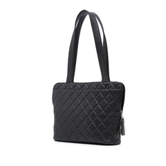 Quilted Caviar Shoulder Bag