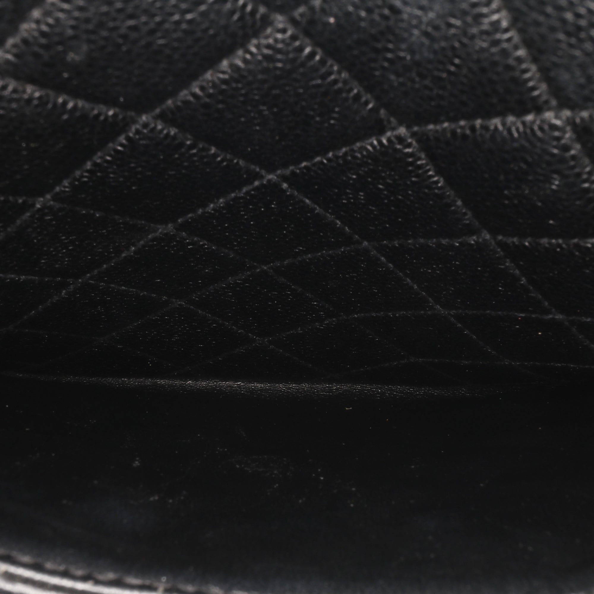 Quilted Caviar Shoulder Bag