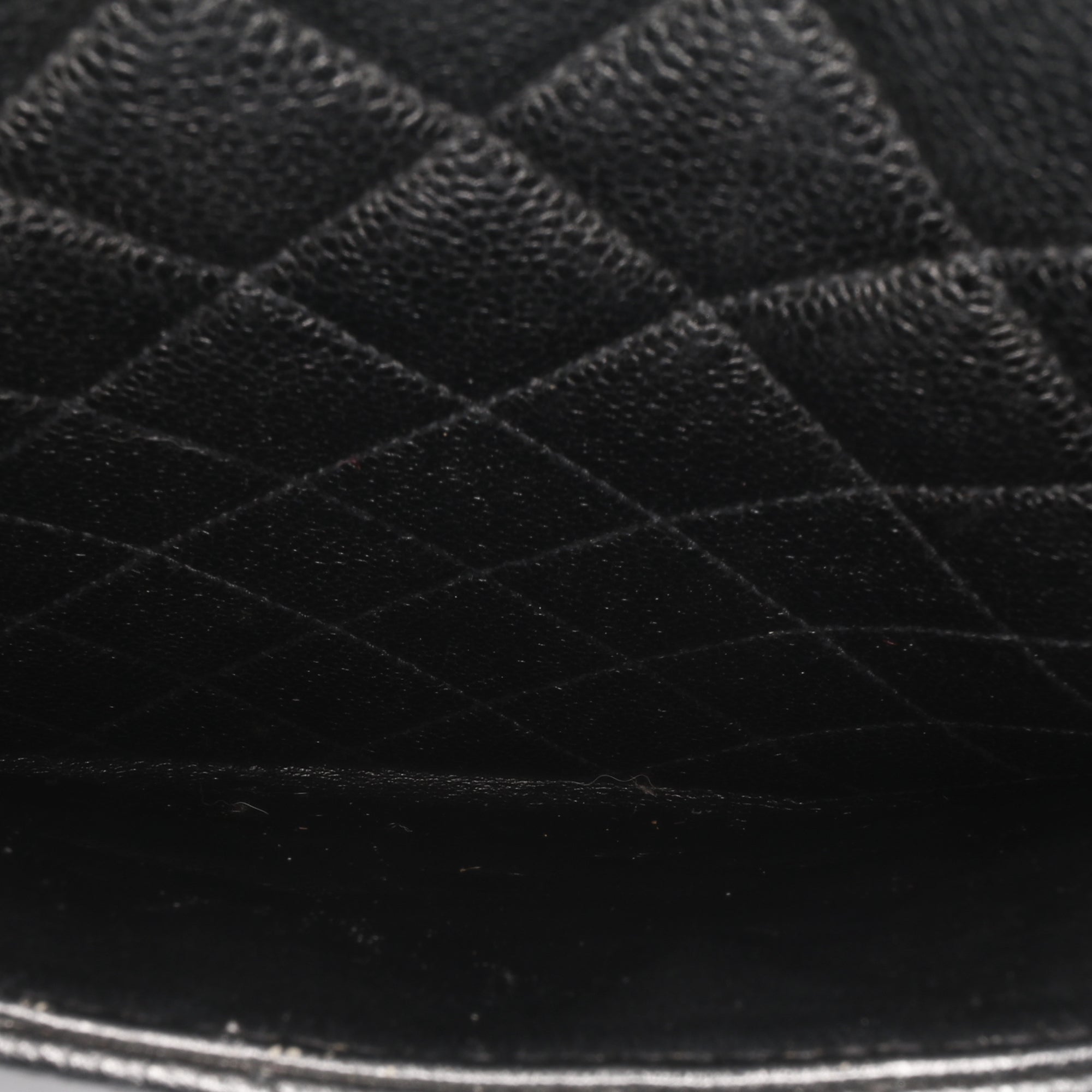 Quilted Caviar Shoulder Bag