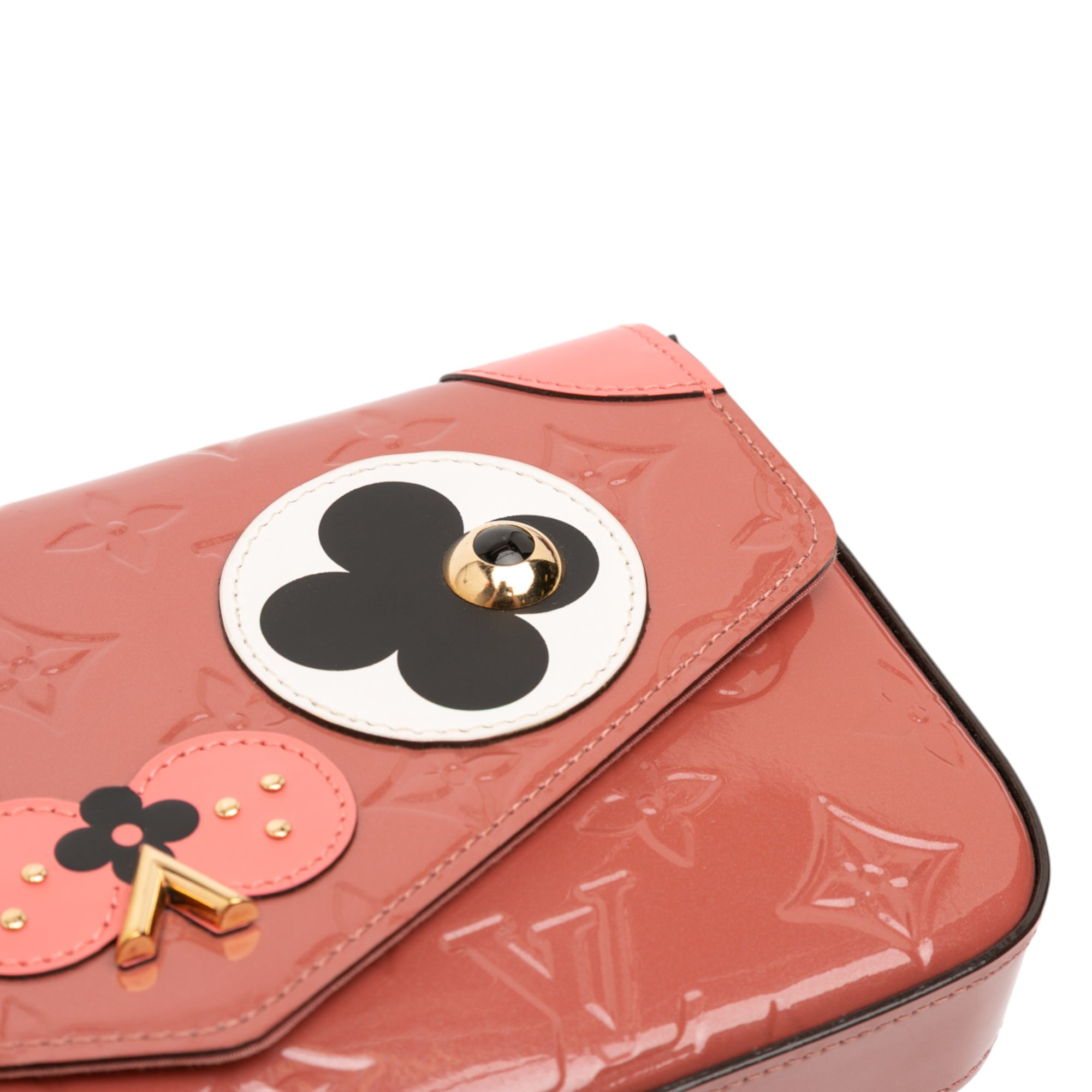 Monogram Vernis Pochette Felicie Valentine Dog