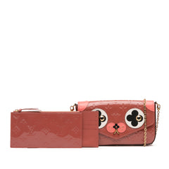 Monogram Vernis Pochette Felicie Valentine Dog