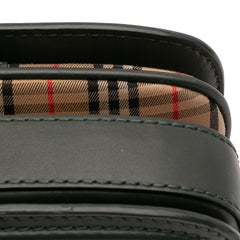 1983 Knight Check Canvas and Smooth Calfskin Grommet Chain Crossbody