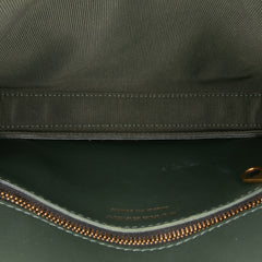 1983 Knight Check Canvas and Smooth Calfskin Grommet Chain Crossbody