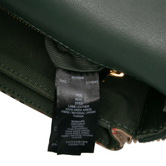 1983 Knight Check Canvas and Smooth Calfskin Grommet Chain Crossbody