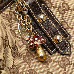 GG Canvas Embroidered Mushroom Tote