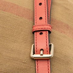 Mini Mega Check Canvas Ashby Tassel Bucket Bag