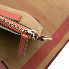 Mini Mega Check Canvas Ashby Tassel Bucket Bag