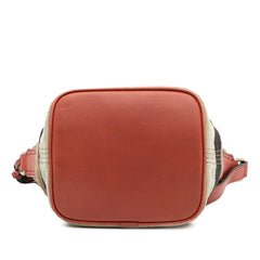 Mini Mega Check Canvas Ashby Tassel Bucket Bag