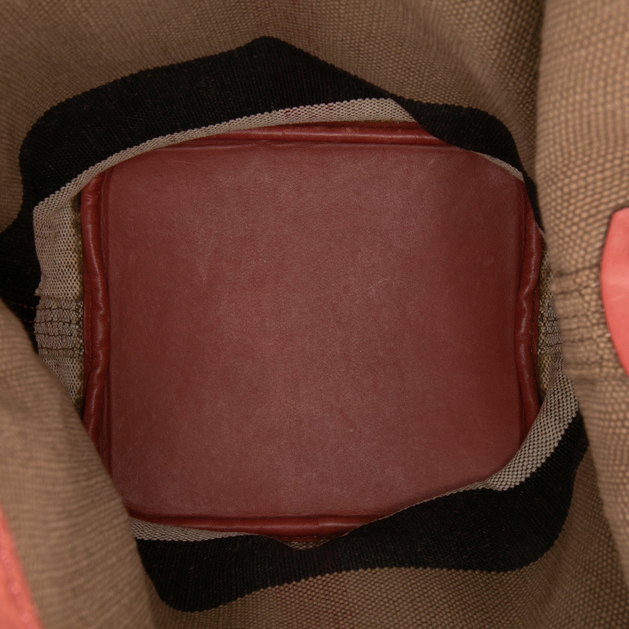 Mini Mega Check Canvas Ashby Tassel Bucket Bag