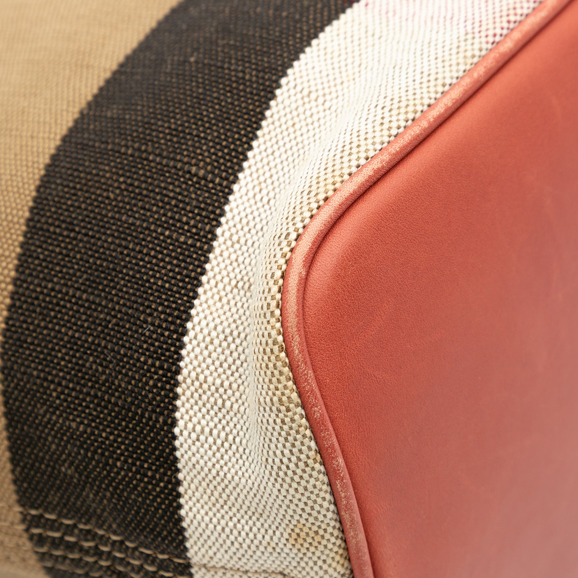 Mini Mega Check Canvas Ashby Tassel Bucket Bag