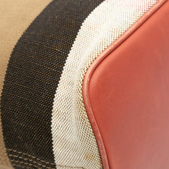 Mini Mega Check Canvas Ashby Tassel Bucket Bag